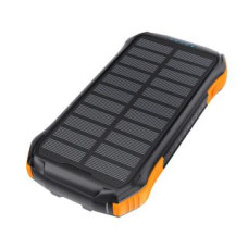 Choetech Ārējais akumulators Choetech  Choetech B658 solar power bank 10000mAh 2x USB-A - black and orange