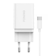 Foneng Adapteris Foneng  Fast charger Foneng 1x USB K300 + USB to USB-C cable