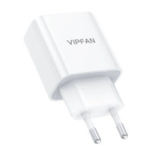 Vipfan Adapteris Vipfan  Network charger VFAN E04, USB-C, 20W, QC 3.0 (white)