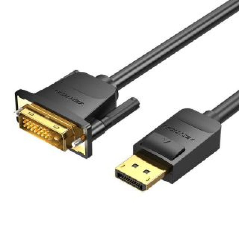 Vention Parveidotājs Vention  DisplayPort to DVI (24+1) Cable 2m Vention HAFBH 1080P 60Hz(Black)