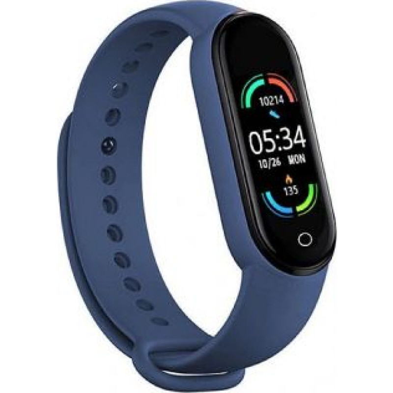 Iwear Fitnesa aproce iWear  SM6 Smart Bracelet - Fitness Tracker IP67 with HR&Blood pressure / Social / Sleep monitor Blue