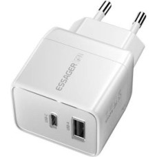 Essager Adapteris Essager  Essager ECT33W-LJB02-Z 33W C+A Charger (white)