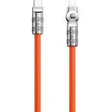 Dudao Kabelis Dudao  Angled cable USB-C - Lightning 30W 1m rotation 180° Dudao - orange