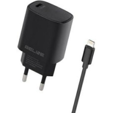 Beline Adapteris Beline  Beline Ład. siec. 1x USB-C 20W + kabel lightning czarna /black PD 3.0  BLNCB20L