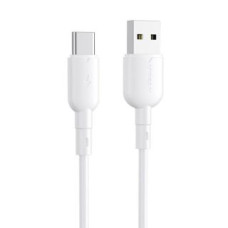 Vipfan Kabelis Vipfan  USB to USB-C cable VFAN Colorful X11, 3A, 1m (white)