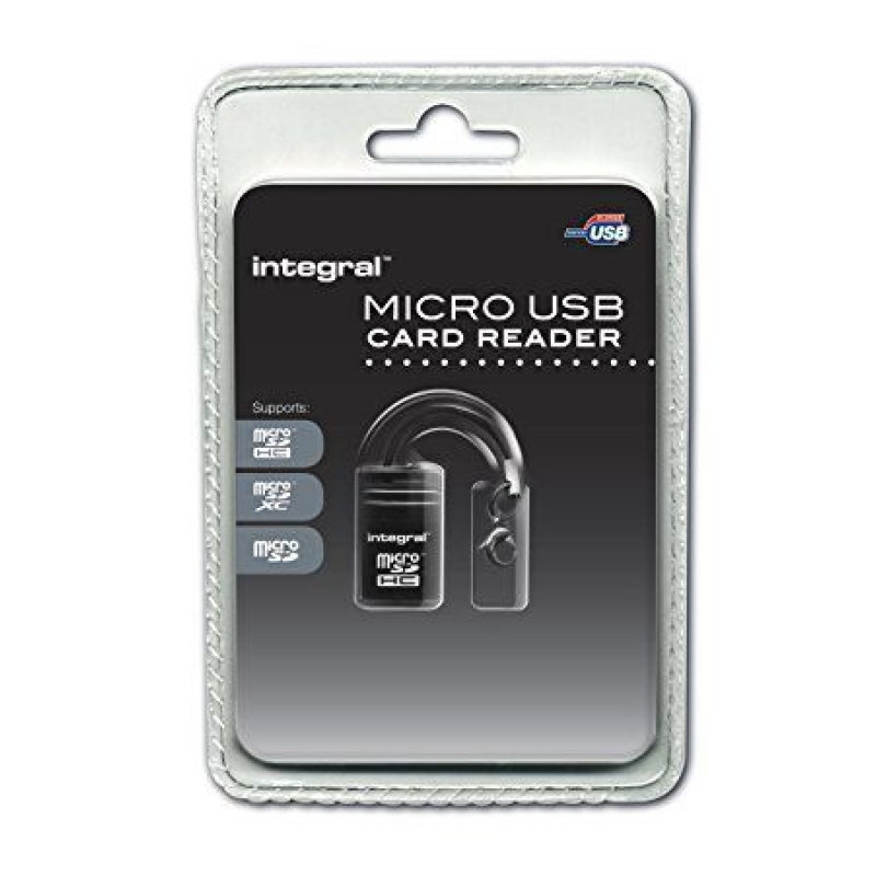 Integral Atmiņas kartes Integral  Micro SD Mini USB Cardreader INCRMSDMINIUSB