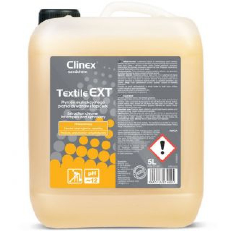 Clinex Cits mobilo telefonu aksesuārs Clinex  Liquid for machine and hand washing of carpets and upholstery CLINEX Textile EXT 5L