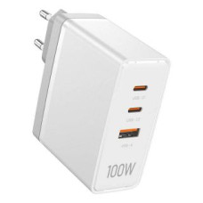 Vention Adapteris Vention  Wall charger, Vention, FEGW0-EU, 2xUSB-C, USB- A, 100W/100W/30W, GaN (white)