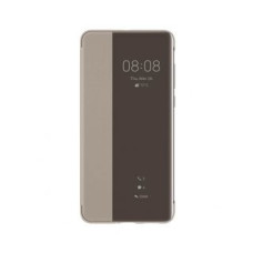 Huawei Atveramie maciņi Huawei  P40 Smart View Flip cover case Khaki