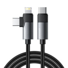 Essager Kabelis Essager  Cable USB Essager EXCTTL-WL0G-P USB-C to lightning+USB-C 65W 1m (gray)