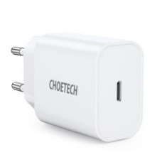 Choetech Kabelis Choetech  Choetech USB wall charger Type C PD 20W white (Q5004 V4)