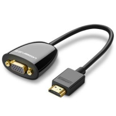 Ugreen Kabelis Ugreen  Ugreen Cable Cord Adapter Adapter One Way HDMI (Male) to VGA (Female) FHD Black (MM105 40253)