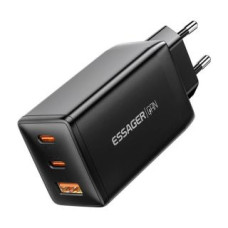 Essager Adapteris Essager  Wall charger, Essager, ECTAC-DYB01-Z, GaN, 2xUSB-C, USB-A, 67W (black)