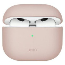 Uniq Maciņš austiņām UNIQ  UNIQ etui Lino AirPods 3 gen. Silicone różowy/blush pink