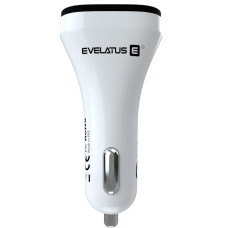 Evelatus Auto lādētāji Evelatus - Evelatus Quick Car Charger QCC02 White