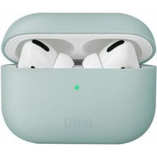 Uniq Maciņš austiņām UNIQ  UNIQ etui Lino AirPods Pro Silicone miętowy/mint green