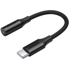 Ugreen Adapteris Ugreen  Ugreen Headphone Adapter 3.5mm Mini Jack to USB Type C 10cm Black (AV161 50631)