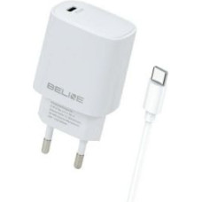 Beline Adapteris Beline  Beline Ład. siec. 1x USB-C 20W + kabel USB-C biała /white PD 3.0  BLNCW20C