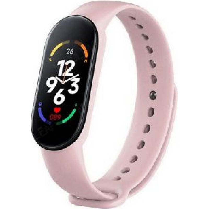 Iwear Fitnesa aproce iWear  SM7 Smart Bracelet 0.96'' TFT - Fitness Tracker IP67 with HR&Blood pressure / Social / Sleep Pink