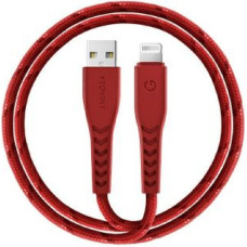 Energea Kabelis ENERGEA  ENERGEA kabel Nyloflex USB - Lightning Charge and Sync C89 MFI 1.5m czerwony/red