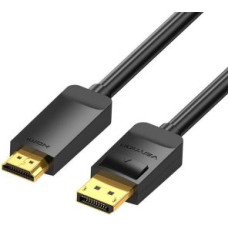 Vention Parveidotājs Vention  DisplayPort 1.2 to HDMI 1.4 Cable Vention HAGBH 2m, 4K 30Hz (Black)