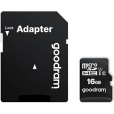 Goodram Atmiņas kartes Goodram  Memory card Goodram microSD 16GB (M1AA-0160R12)