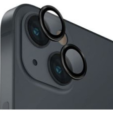 Uniq Cits mobilo telefonu aksesuārs UNIQ  Uniq Optix Glass Aluminum Camera Lens Protector for iPhone 14 / 14 Plus Camera Lens with Applicator - Black