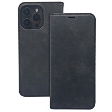 Ilike Atveramie maciņi iLike Samsung Galaxy A15 4G / A15 5G Smart Suede case Black