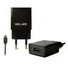 Beline Adapteris Beline  Beline Ład. siec. 1xUSB + microUSB 1A czarna/black