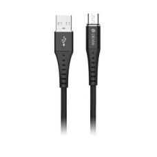 Devia Kabelis Devia  Braid Series Cable (2.1A Android) 1M black