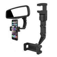 Hurtel Auto turētājs Hurtel  Adjustable car rearview mirror holder for smartphone black