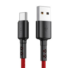 Vipfan Kabelis Vipfan  USB to USB-C cable VFAN X02, 3A, 1.8m (red)