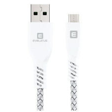 Evelatus Kabelis Evelatus Universal Data Cable MicroUSB EDC03 White