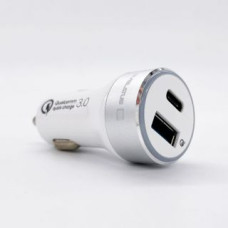 Evelatus Auto lādētāji Evelatus - Evelatus Quick Car Charger QCC03, QCC03WH White