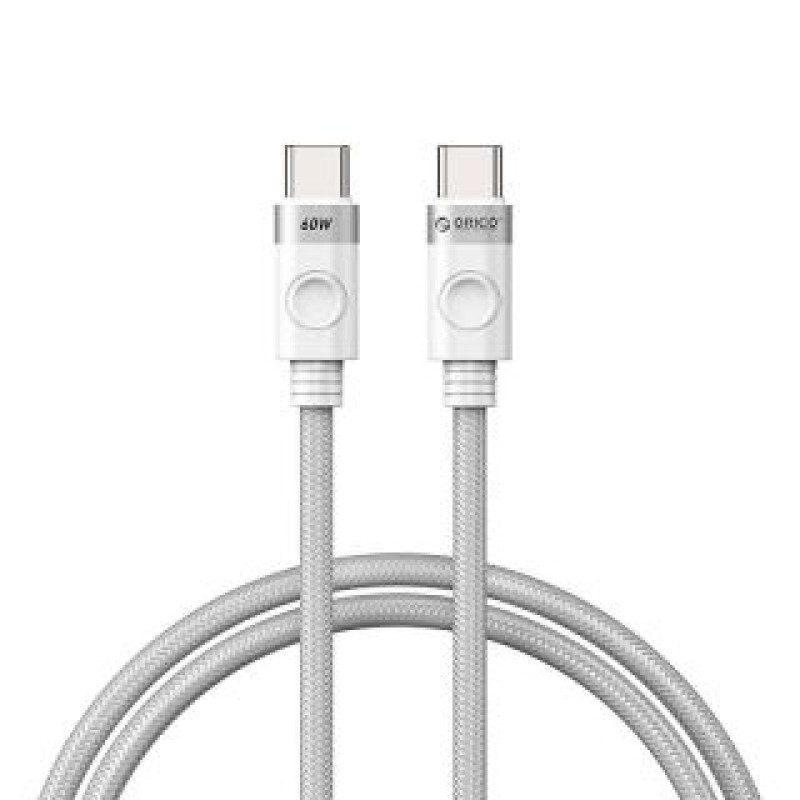 Orico Cits mobilo telefonu aksesuārs Orico  Orico 60W USB-C to USB-C charging cable (white)