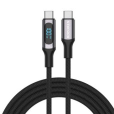 Rocoren Kabelis Rocoren  Fast Charging cable Rocoren Digital USB-C to USB-C, PD, 1m (grey)