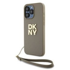 Dkny Cits mobilo telefonu aksesuārs DKNY  DKNY Wrist Strap Stock Logo case for iPhone 15 Pro Max - beige