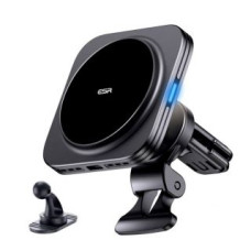 ESR Cits mobilo telefonu aksesuārs ESR  ESR Halolock Magnetic QI2 car holder with MagSafe 15W inductive charger for air vent - black