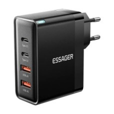 Essager Adapteris Essager  Wall charger, Essager, ECT2CA-QYB01-Z, 2xUSB-C, 2xUSB-A, 100W (black)