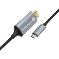 Evelatus Kabelis Evelatus Universal Data Cable HDMI to Type C TPC04 Black