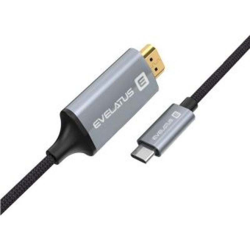 Evelatus Kabelis Evelatus Universal Data Cable HDMI to Type C TPC04 Black