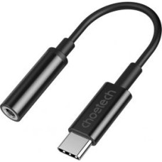 Choetech Kabelis Choetech  Choetech AUX003 USB-C / DC 3.5mm audio adapter - black