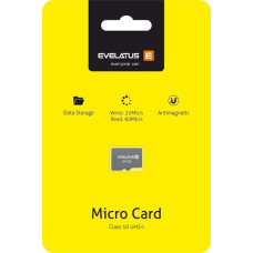 Evelatus Atmiņas kartes Evelatus  Micro Card SD 64GB 3.0 EMC01  W:20mb/s; R:60mb/s