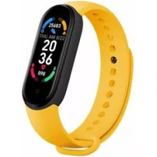 Iwear Viedpulksteni iWear  SM6 Smart Bracelet - Fitness Tracker IP67 with HR&Blood pressure / Social / Sleep monitor Yellow