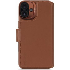 Decoded Cits mobilo telefonu aksesuārs Decoded  Decoded Leather Detachable Wallet MagSafe Case with Wallet for iPhone 16 - Brown