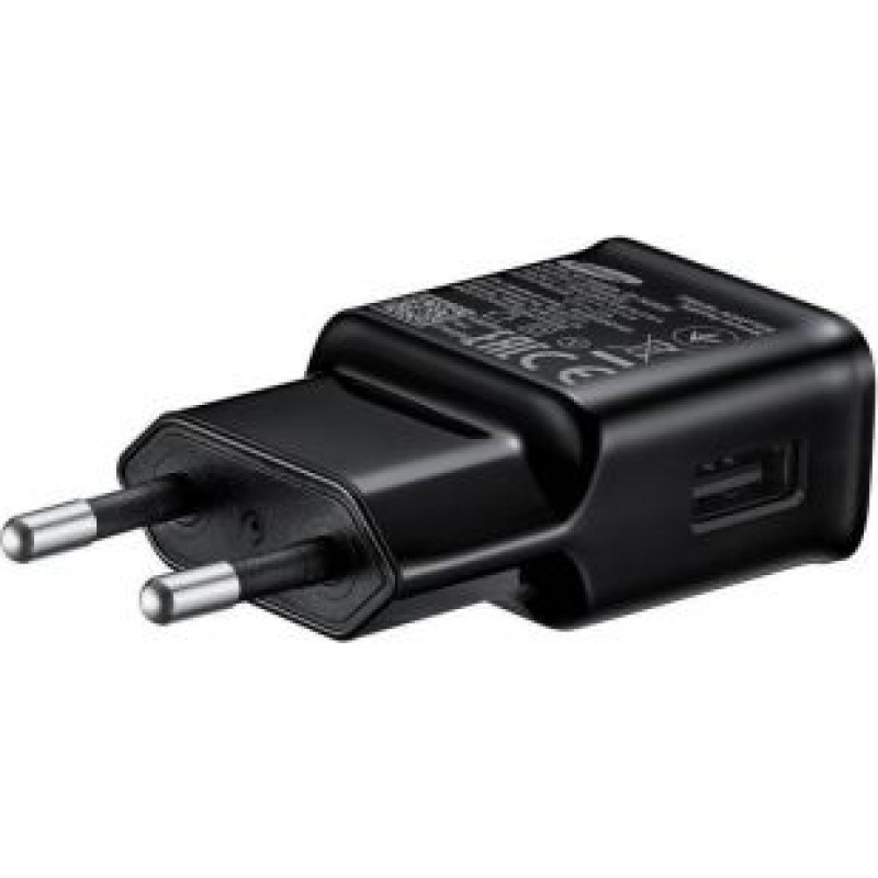 Samsung Adapteris Samsung - EP-TA200EBE Samsung USB-A 15W Travel Charger Black (OOB Bulk)