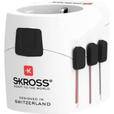 Skross Adapteris Skross  Travel adapter Pro Light USB (2xA) -World White