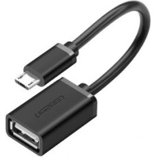 Ugreen Kabelis Ugreen  Ugreen US133 10396 micro USB (male) / USB-A (female) OTG cable flat 0.15m - black