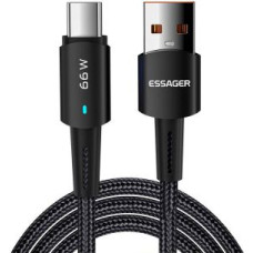 Essager Kabelis Essager  USB to USB-C cable, Essager, EXCT-CGB01, 66W, 0.5m (black)