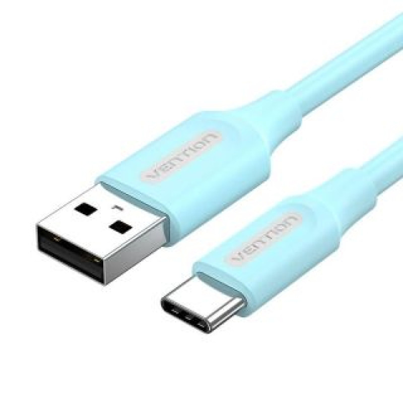 Vention Kabelis Vention  USB 2.0 A to USB-C Cable Vention COKSF 1m 3A Light Blue